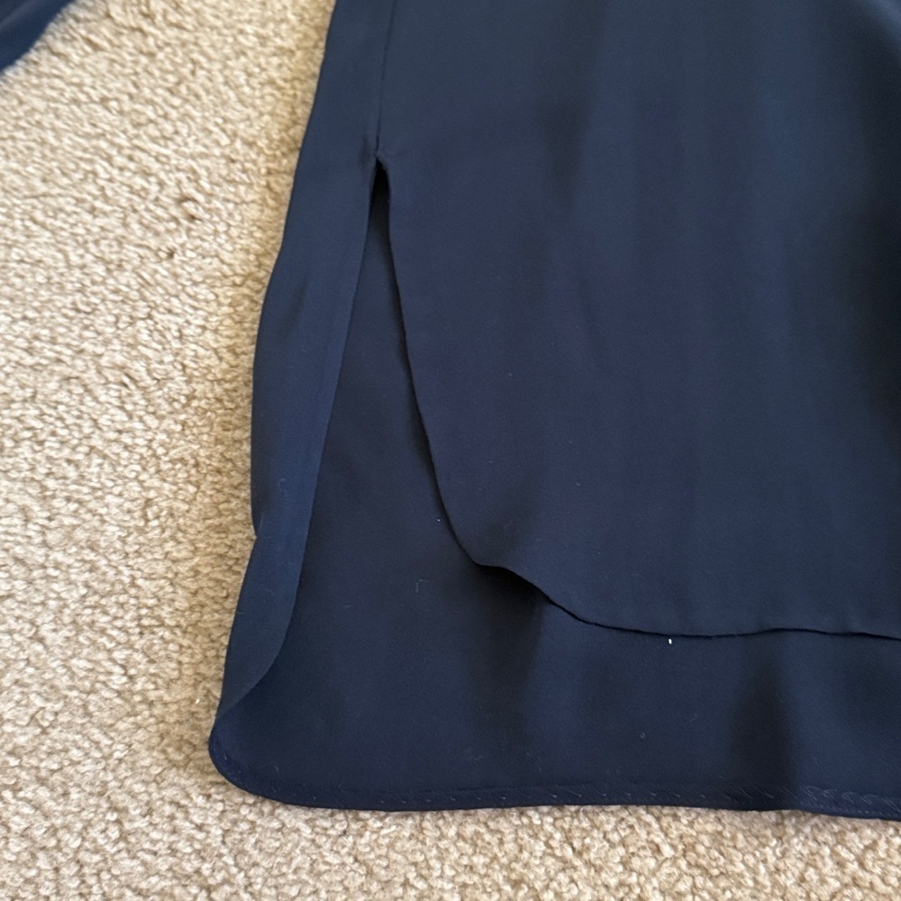 Vince Silk Tipped Contrast Long Sleeve Blouse- size 2- NWT - Picture 8 of 10